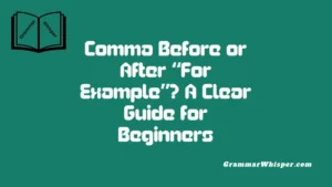 Comma Before or After “For Example”? A Clear Guide for Beginners